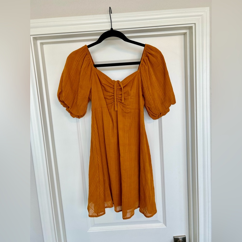 Coquette tangerine sundress!